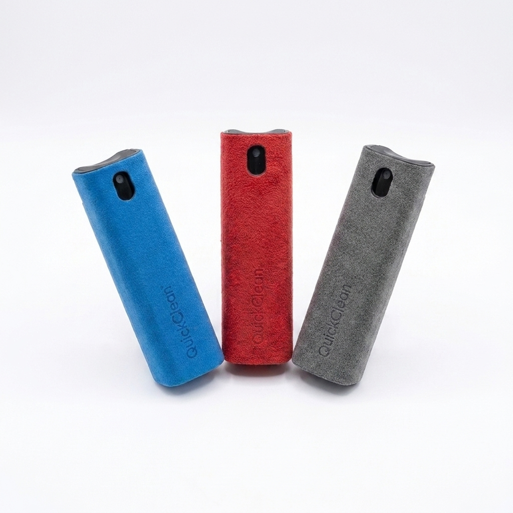 QuickClean 3-pack - niebieski, czerwony i szary